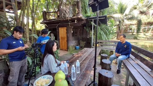 NBT กาญจนบุรี ผลิตรายการแสงแห่งปณิธาน และรายการใต้ร่มพระบารมีพระพันปีหลวง ณ ศูนย์การเรียนรู้ตามรอยพ่อหลวง