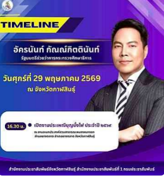รัฐมนตรีช่วยว่าการกระทรวงศึกษาธิการ ลงพื้นที่ จังหวัดกาฬสินธุ์