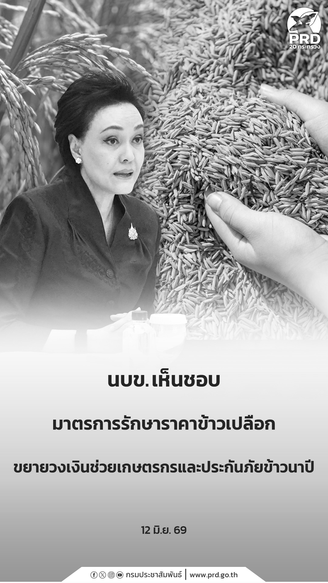 นบข. เห็นชอบมาตรการ รักษาราคาข้าวเปลือก ขยายวงเงินช่วยเกษตรกรและประกันภัยข้าวนาปี &nbsp; &nbsp;