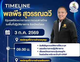 &nbsp;นายพลพีร์ สุวรรณฉวี รัฐมนตรีช่วยว่าการกระทรวงมหาดไทย ลงพื้นที่ จ.ยโสธร วันที่ 3 กรกฎาคม 2569