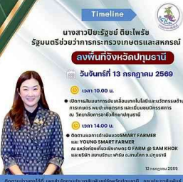 นางสาวปิยะรัฐชย์&nbsp; ติยะไพรัช รัฐมนตรีช่วยว่าการกระทรวงเกษตรและสหกรณ์เปิดการสัมมนาขับเคลื่อนเทคโนโลยีและนวัตกรรมด้าน การเกษตร &nbsp;และเยี่ยมชมนิทรรศการ ณ วิทยาลัยการอาชีวศึกษาปทุมธานี จังหวัดปทุมธานี