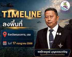 รัฐมนตรีว่าการกระทรวงกลาโหม ลงพื้นที่ จังหวัดหนองคาย และจังหวัดเลย&nbsp;
