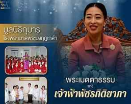 มูลนิธิกุมาร โรงพยาบาลพระมงกุฎเกล้า กับพระเมตตาธรรมแห่งเจ้าฟ้าพัชรกิติยาภา