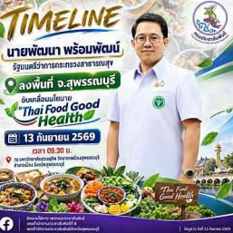 นายพัฒนา &nbsp;พร้อมพัฒน์ รัฐมนตรีว่าการกระทรวงสาธารณสุข ลงพื้นที่จังหวัดสุพรรณบุรี